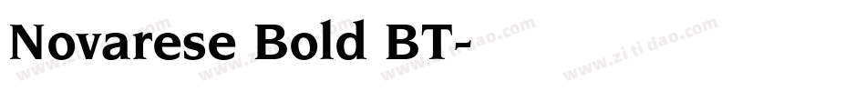 Novarese Bold BT字体转换